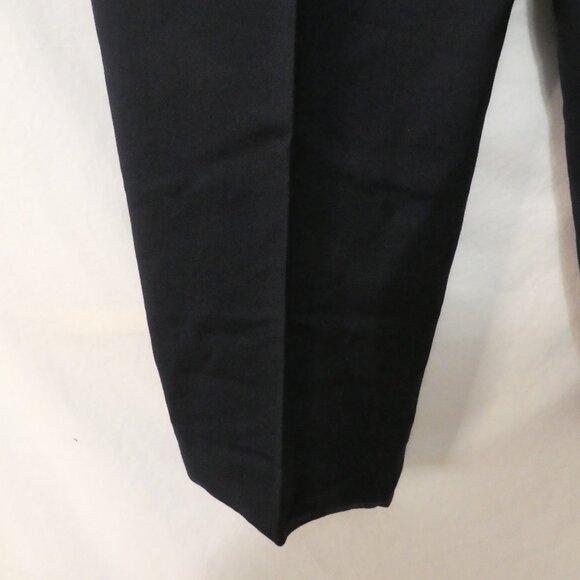 Unbranded | 18 inch waist measured | Dark Navy Pleated Dress Pants - Picture 15 of 16